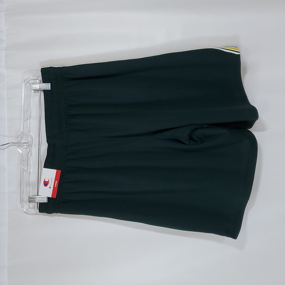 Champion Men's University Taped Mesh Shorts ~ Pine Grove green. - Picture 8 of 12